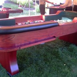 10 Foot Mahogany Craps Table