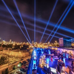 rooftop views of Chicago skyline